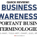 Business Awareness-3 | Imp. Business Terminologies & Jargons | XAT, IIFT, TISSMAT, TISSNET, CMAT