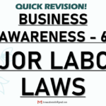 Major Labour Laws & Acts | Business Awareness – 6 | Labour Studies | Important for TISSMAT & SSC