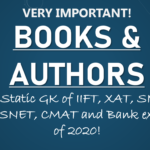 Books & Authors | All new GK questions for IIFT, TISSNET, XAT, CMAT, SSC, RBI & govt. exams