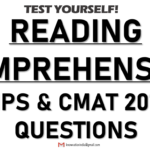 Reading Comprehension Strategy, Tips and Questions | RCs of CMAT 2019
