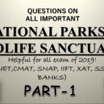 National Parks & Wildlife Sanctuaries | Part-1 | Static GK Questions | TISSNET, CMAT, SSC, Banks