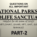 National Parks & Wildlife Sanctuaries | Part-2 | Static GK Questions | TISSNET, CMAT, SSC, Banks
