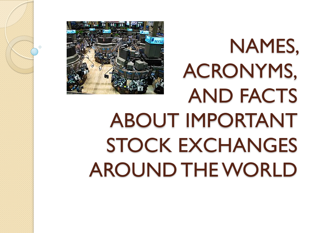 20 Important Stock Markets and their Acronyms | GK for CMAT, MAT, SSC, Banks, IIFT, SNAP, XAT