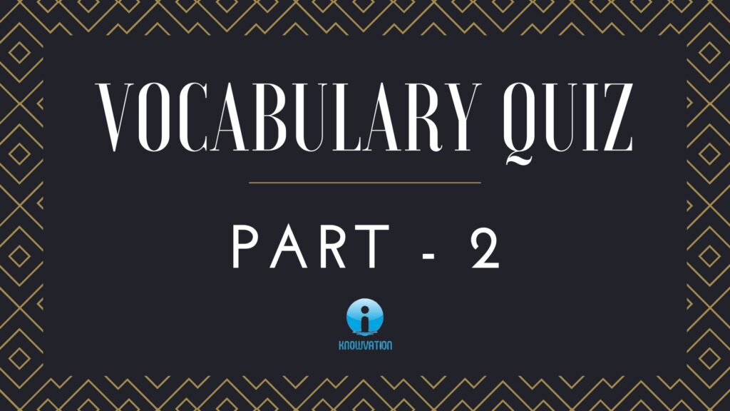 English Vocabulary Quiz – 2