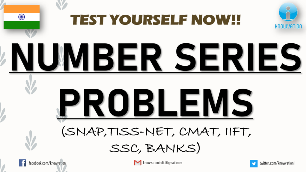 Missing Number Series | Reasoning for SNAP, TISSNET, CMAT, IIFT, Banks Exams