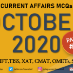 Current Affairs Questions for OCTOBER 2020 | PART-2 | G.K MCQs | XAT, IIFT, TISS, CMAT, Banks, RBI