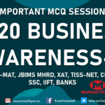 Business Awareness 2020 | MCQs | Part-15 | TISSMAT, JBIMS MHRD, TISSNET, IIFT, XAT, CMAT, Banks, RBI