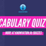English Vocabulary Quiz – 5
