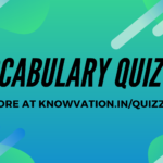 English Vocabulary Quiz – 6