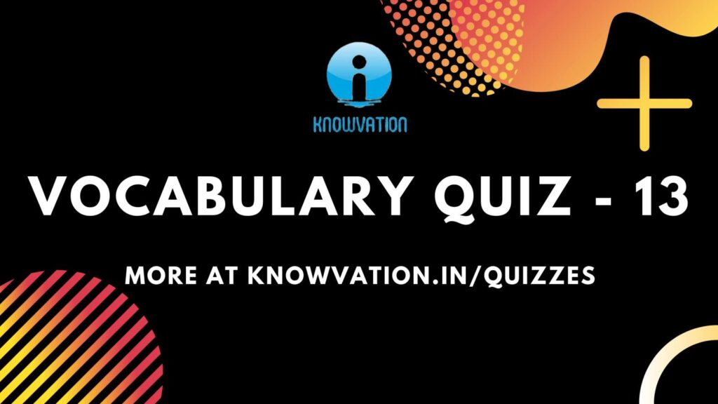 English Vocabulary Quiz – 13