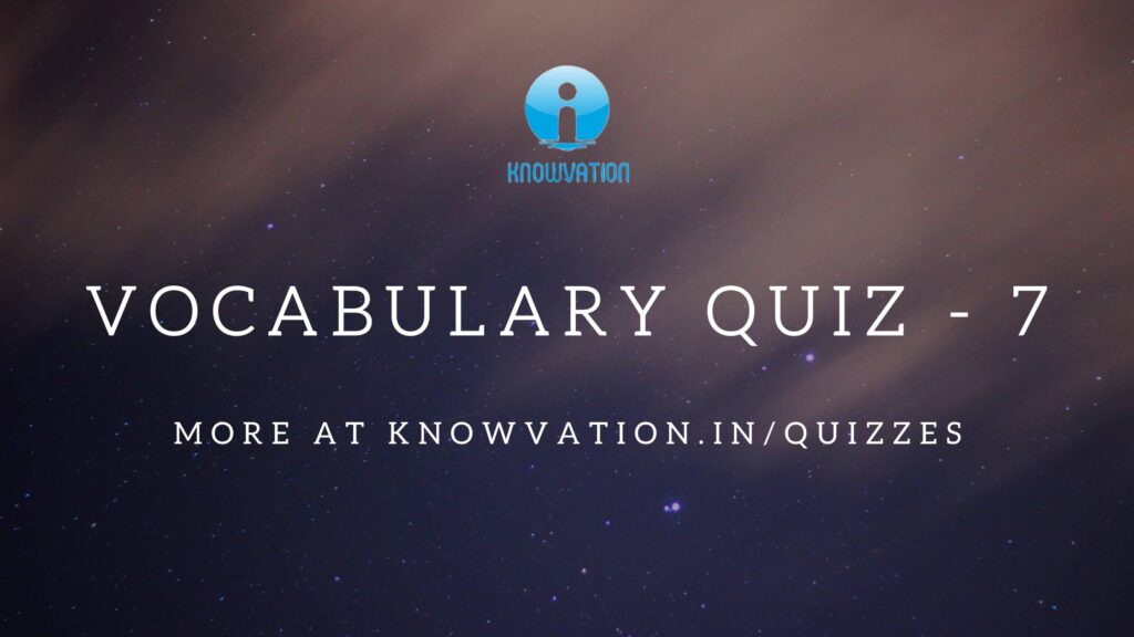 English Vocabulary Quiz – 7