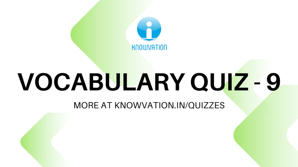 English Vocabulary Quiz – 9