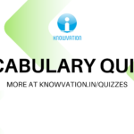 English Vocabulary Quiz – 9