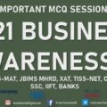 Business Awareness 2021 | MCQs | Part-7 Business Current Affairs | TISSMAT, IIFT, TISSNET, CMAT, XAT
