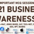 Business Awareness 2021 | MCQs | Part-8 Business Current Affairs | TISSMAT, IIFT, TISSNET, CMAT, XAT